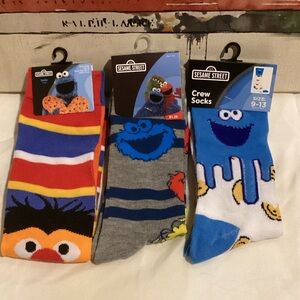 Sesame Street Men's Casual Socks - Colorful Character Designs